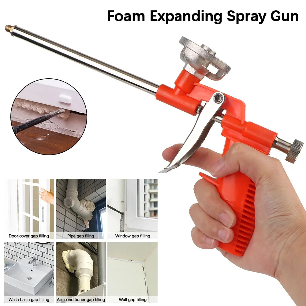 Foam Expanding Spray Gun Portable Spray Paint Handle Wall Seam Filling Sealant Foam Gun Tools Manual Tool For House Renovation Qme