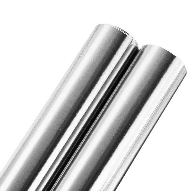 40cm Brushed Silver Self-Adhesive Wallpaper Modern Fireproof and Waterproof Refrigerator Living Room Kitchen Countertop Qme