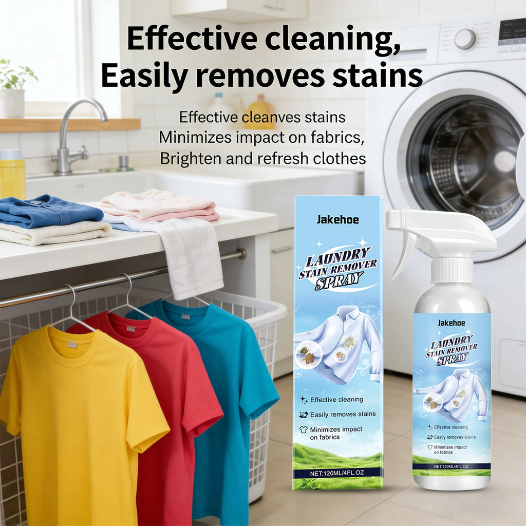 Clothes Cleaning Spray Quickly Decompose Stubborn Stains Remove Odor Prevent Yellowing Restore Luster Laundry Fabric Maintenance Qme