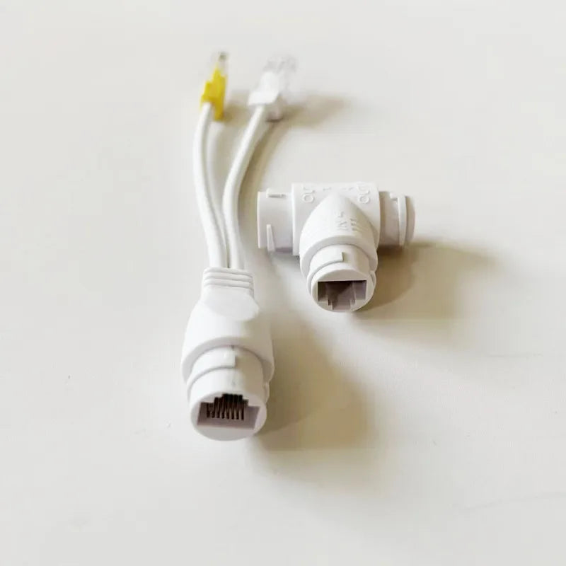 3PCS RJ45 Splitter 1 to 2 Connector 4P8P POE Adapter Ethernet Cable Extender Qme