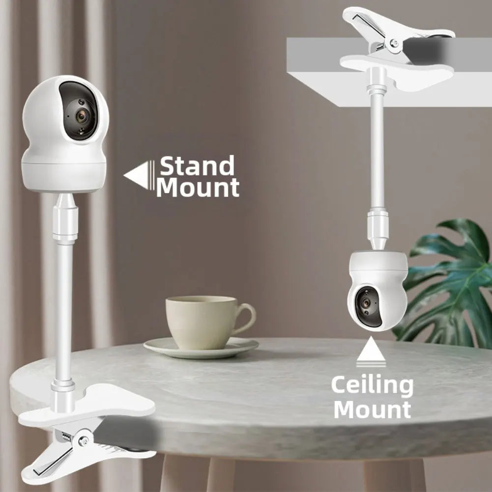 Protable Flexible Camera Clamp Baby Monitor Stand No Punching Webcam Qme