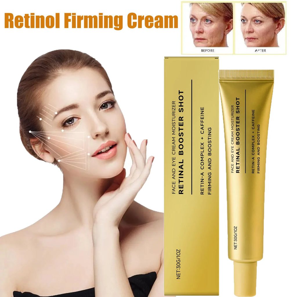 Retinol Firming Cream with Caffeine Tighten Skin Elasticity Strengthened Barrier Protection Rejuvenate Shrinks Pores Brighten Qme