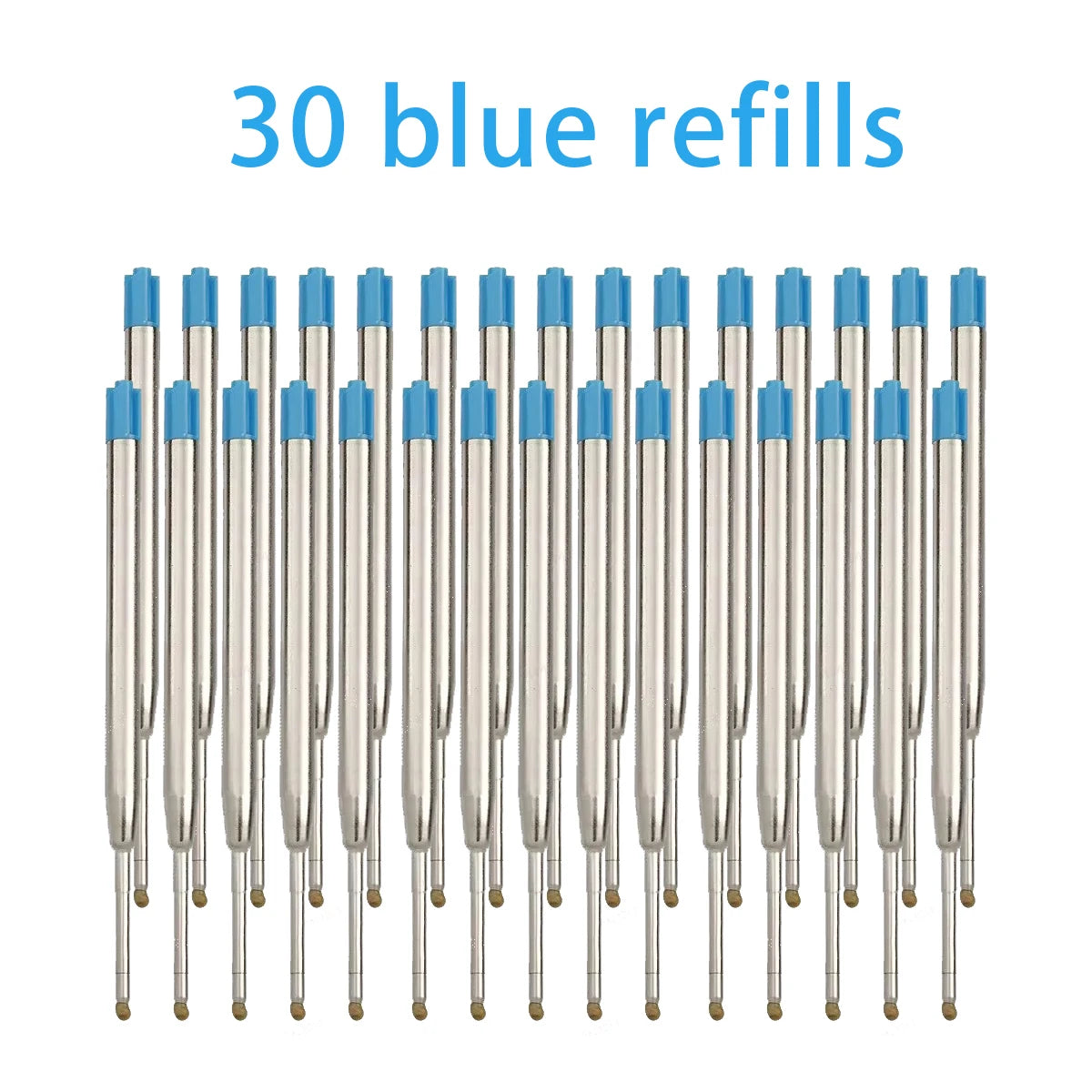 5-30pcs L:3.9 In Ballpoint Pen G2 Metal Refills Blue/Black/Red Ink for Pens Medium Point Rods for Writing Office Stationery Qme 30 blue