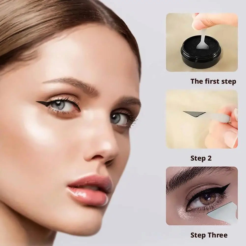 Double Ended Eye Eyeliner Stamps Shadow Cosmetic Easy Liner Stamping Qme
