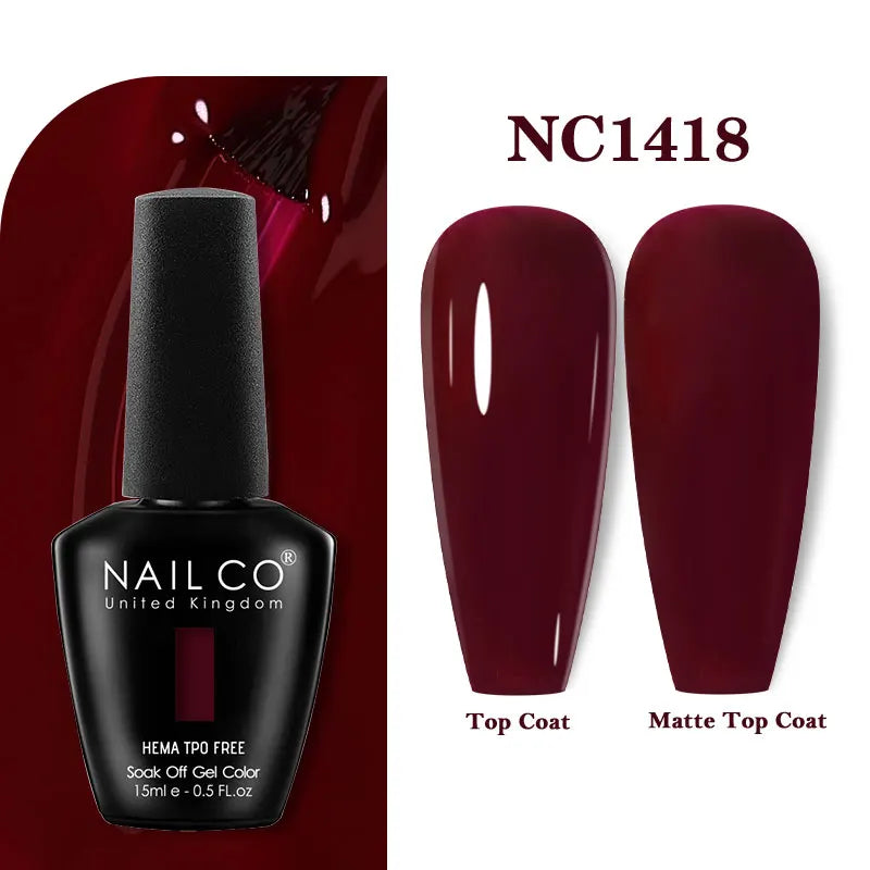 NAILCO Coat Base Gel Nail Polish Nails Art Semi Permanent Lacquer