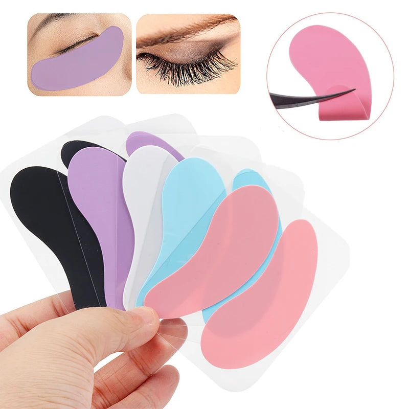 Reusable 1Pair Eye Pads Silicone Stripe Lash Lift Eyelash Extension Qme