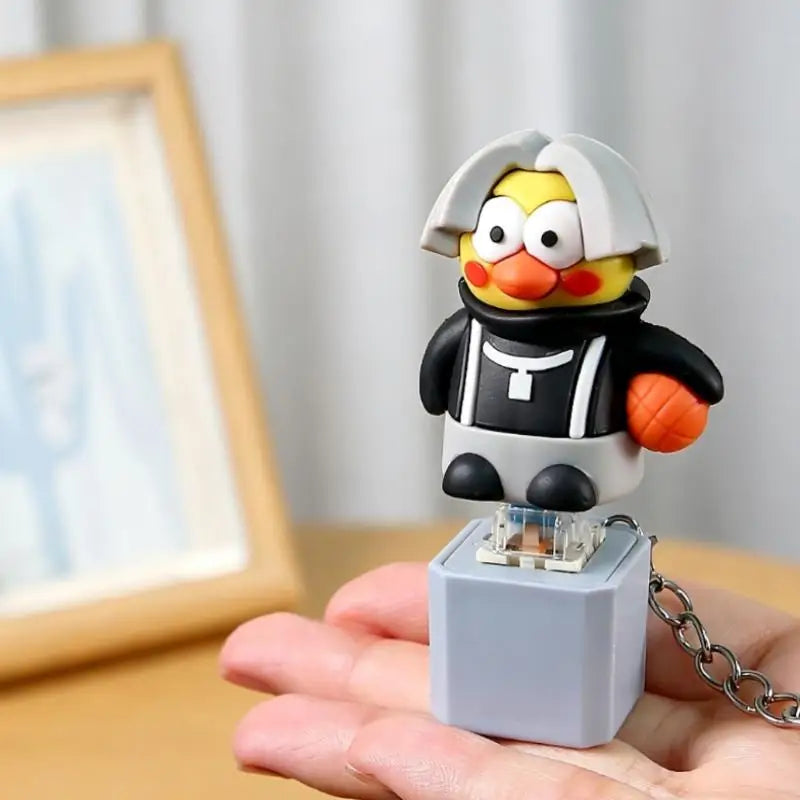 Cartoon Chicken Fidget Toy Keychain Sound Light Effects Sensory Qme Default Title