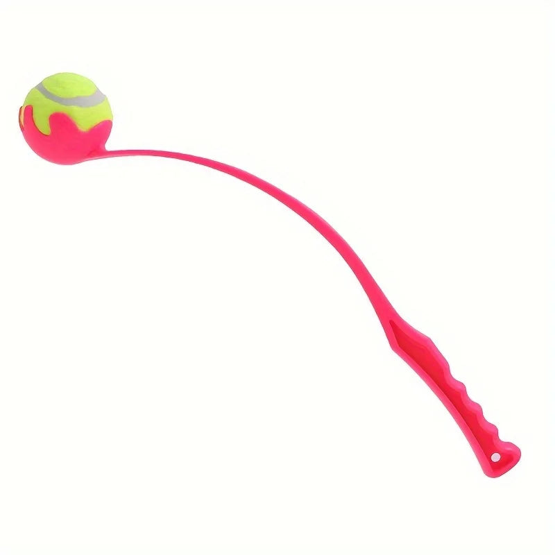 Dog throwing ball launcher, tennis launcher, outdoor training dog toys Qme Red