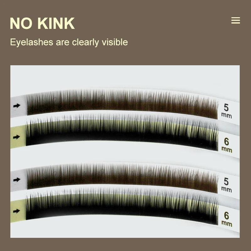 NATUHANA Bottom Eyelash Extension Individual Natural Soft Under Qme