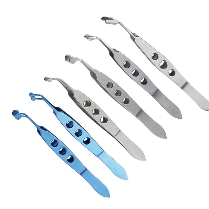 Stainless Steel Titanium Meibomian Massage Tweezer Clamp Gland Flap Qme