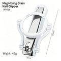 Portable Precision Nail Clipper Magnifying Glass Sharp Fingernail Qme A2