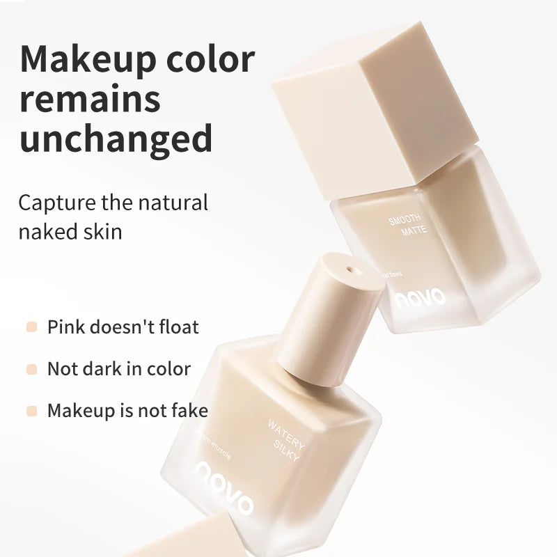 Moisturizing Light Feeling Liquid Foundation - Vitamin E, Breathable BB Cream, Easy To Apply, Covers Dark Circles & Blemishes Qme