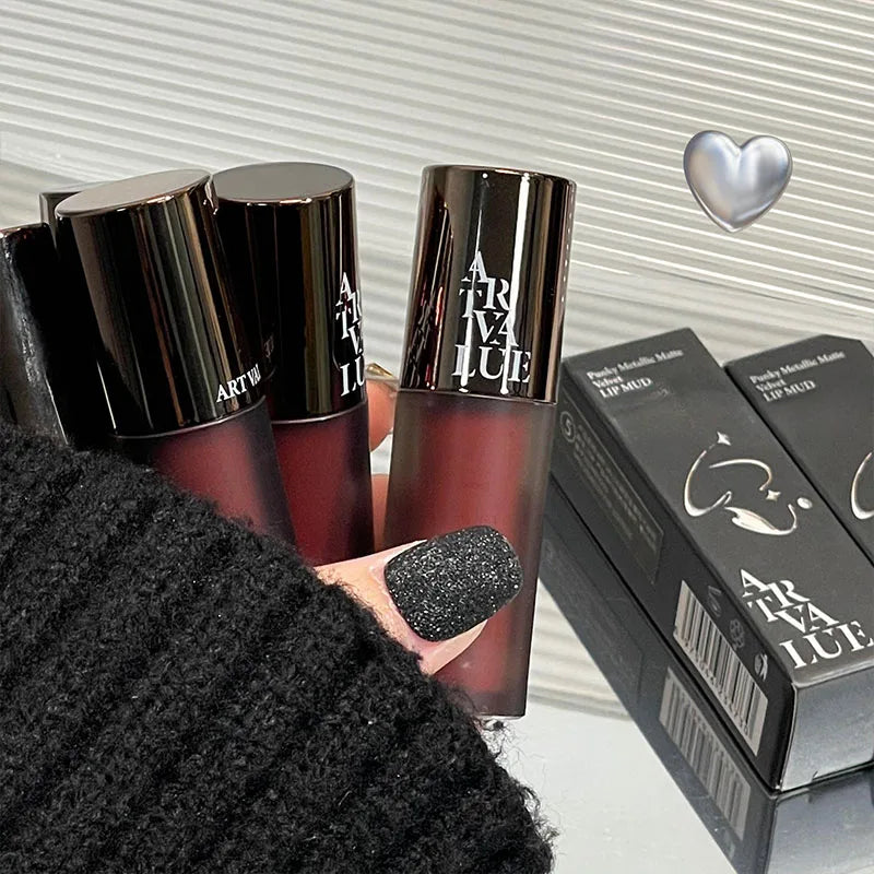 Art Value Matte Velvet Lip Mud Whitening Soft Long-lasting Makeup Qme