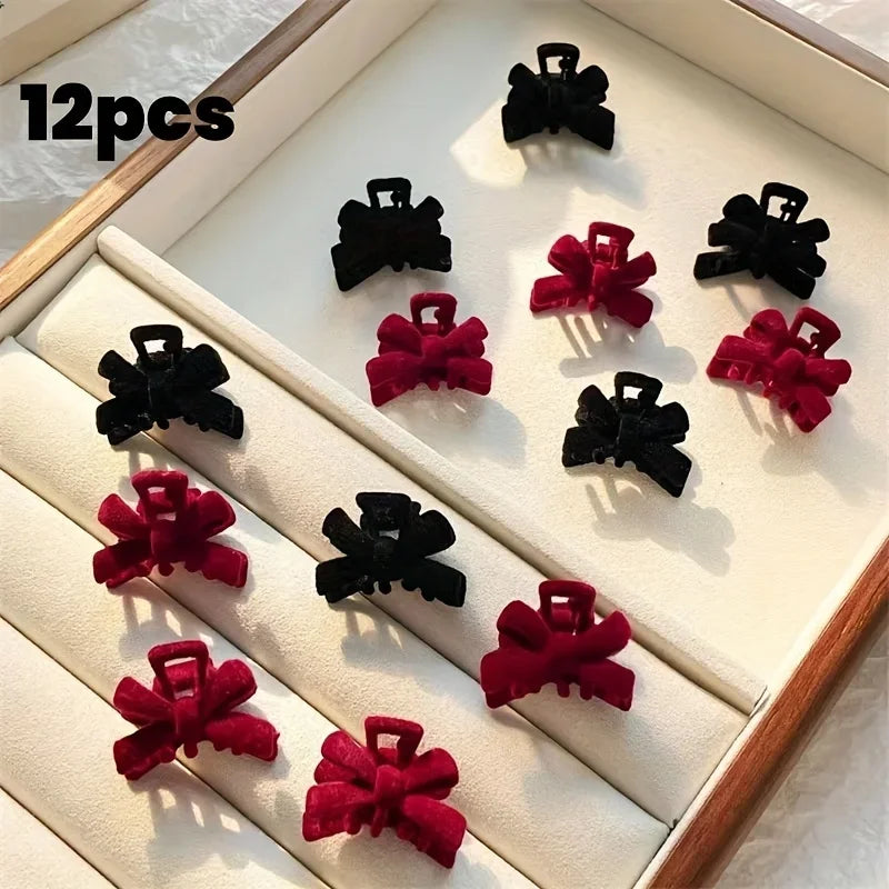 Butterfly Hair Claws-Bow Hair Clips For Women,Elegant Princess Grip Clamps,Sweet Minimalist Style Barrettes Qme