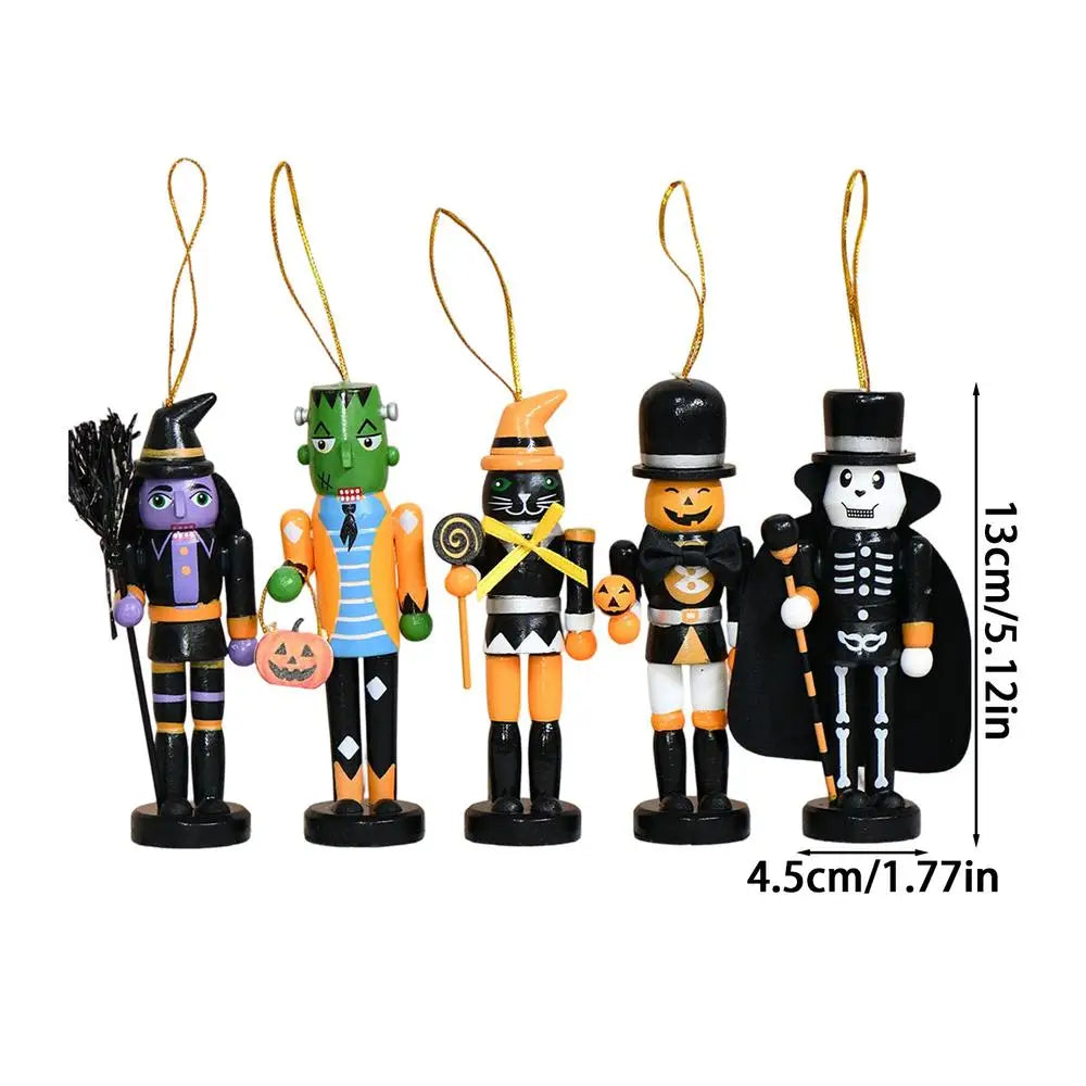 Halloween Nutcracker Ornament 5 Holiday Decorations Party Tree Home Qme 5pcs China Mainland
