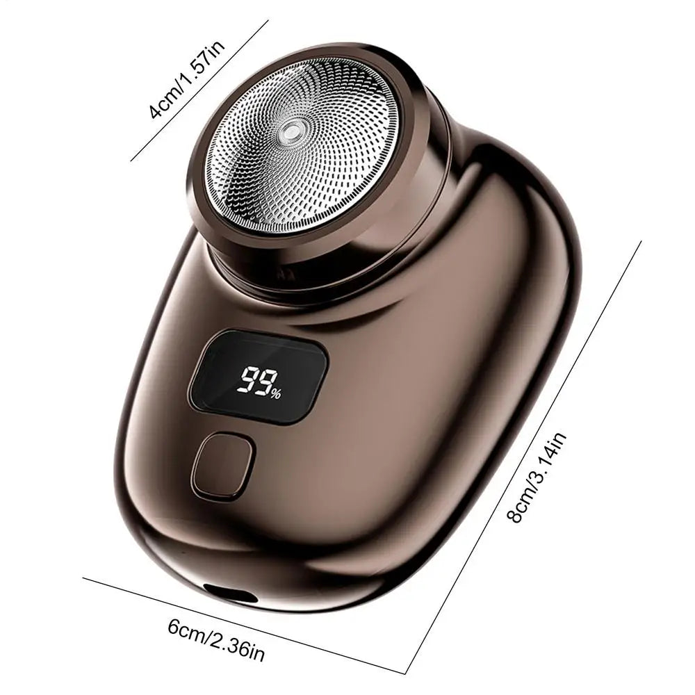 Mini Electric Shaver Face Beard Digital Display Trimmer USB Charging Qme 01 China Mainland