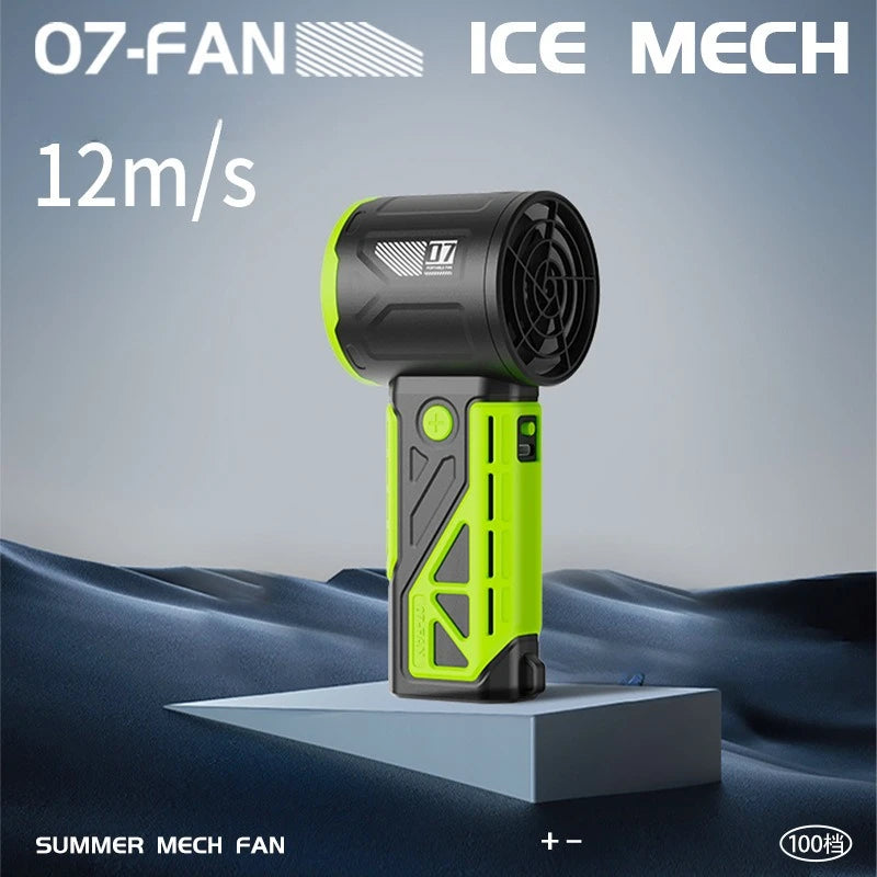 Collapsible USB Charging Turbo Fan Ultra Strong Wind Silent Operation Qme