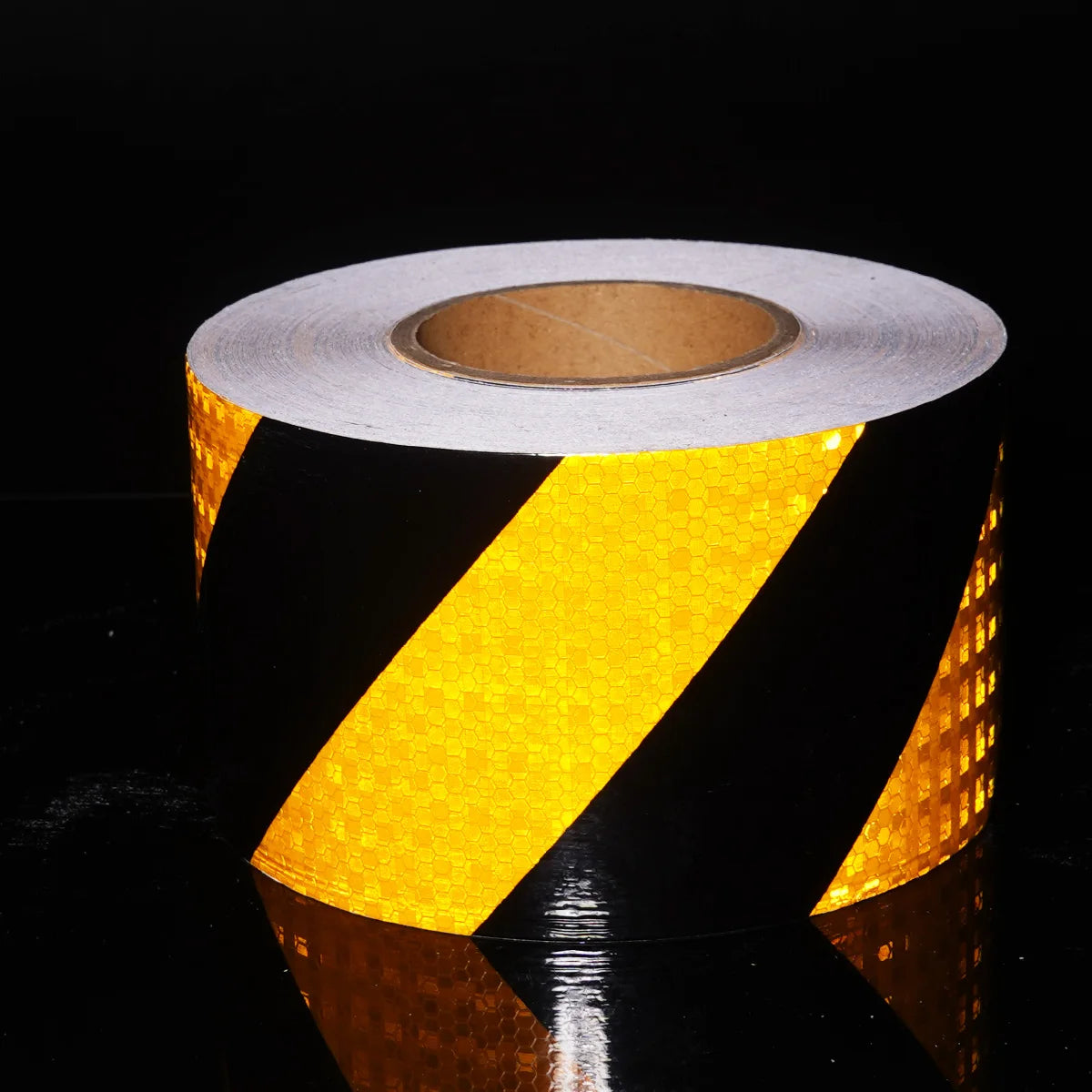 Yellow Twill Reflective Tapes Waterproof Adhesive Strips Hazard Reflector Warning Conspicuity Stickers Qme 10cm 10m