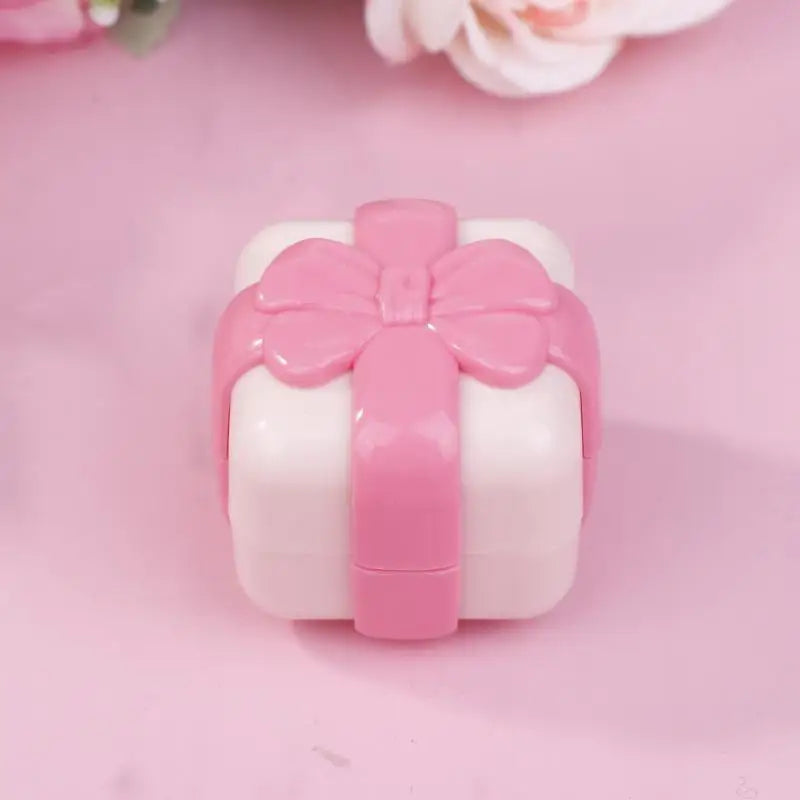 Cosmetic Cream Ceramic Jar Bow Sample Eyeshadow Pots Lip Balm Bottles Qme