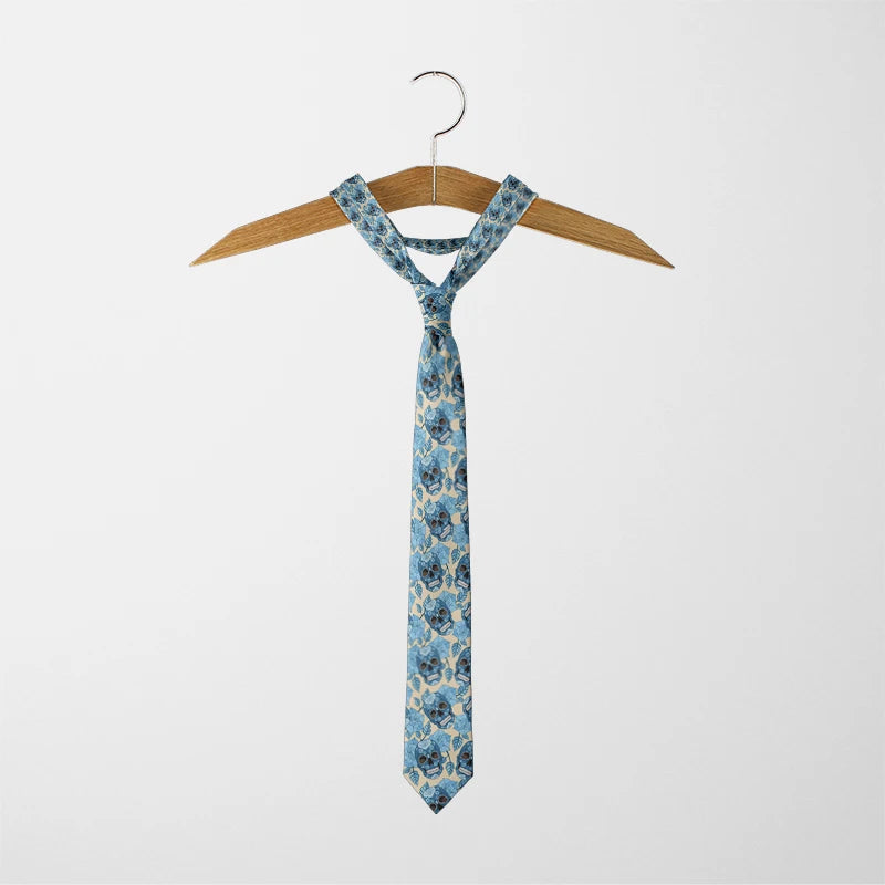 Funny Cartoon Skeleton 3D Printed Tie Unisex Fashion Business Qme
