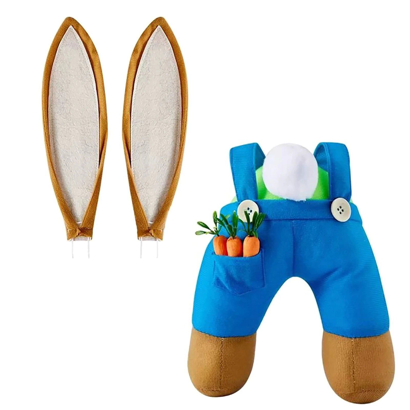 Easter Stuffed Bunny Butt Wreath Kit Cute Butt with Ears for Home Living Room Wall Door Hanging Cartoon Welcome Sign Wreath Qme A