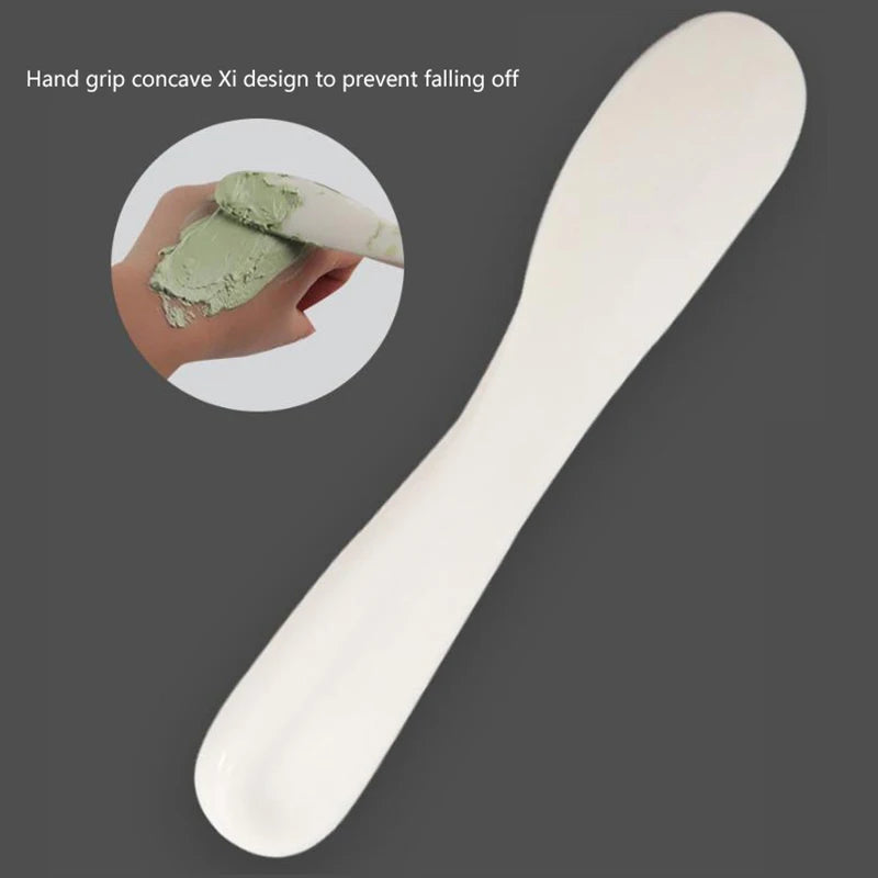 DIY Facial Mask Mixing Bowl Spoon Stick Tool Soft Mud Applicator Qme