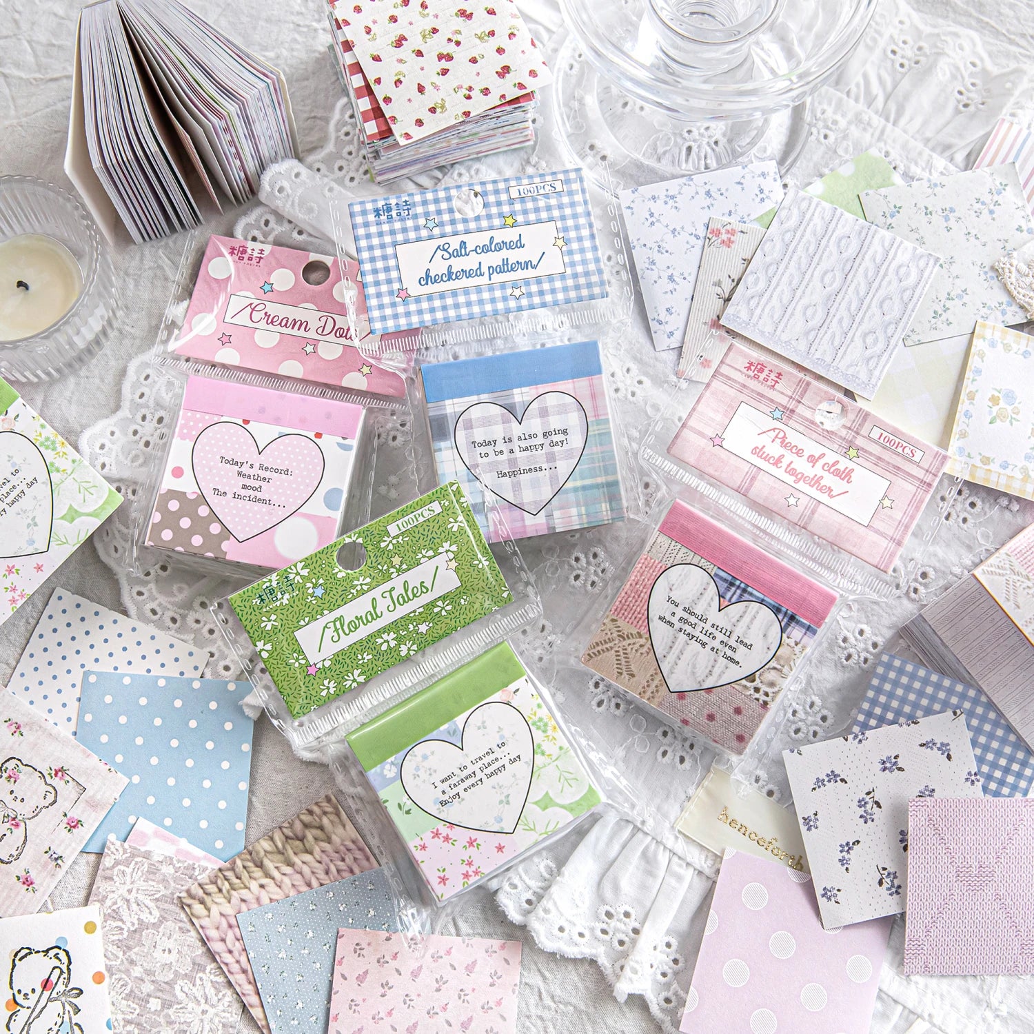 100 Sheets Per Book Fruit Sticky Note ToDo List Record Journal Decorative Memo Practical Stationery Stickers Qme All