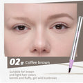 Waterproof Eyebrow Pen, Microblading Pencil With 4 Split Head For Natural Looking Brows Makeup, Eyeliner + Precise Filling Qme 02
