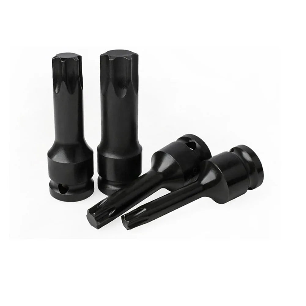 1PC 1/2inch Hex Torx Screwdriver Bits Drive Socket Adapter Heads T20 T40 T30 T100 Magnetic Wrench Hand Tools Accessories Qme