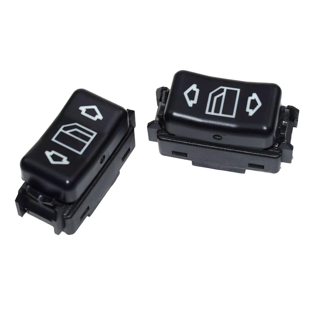 2Pcs Left & Right Control Power Window Switch Replace 1248204510 1248204610 for Mercedes W124 W126 W201 Qme