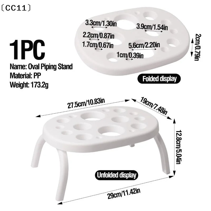 Foldable Pastry Bag Stand Cake Decorating Tools Icing Piping Holder Qme