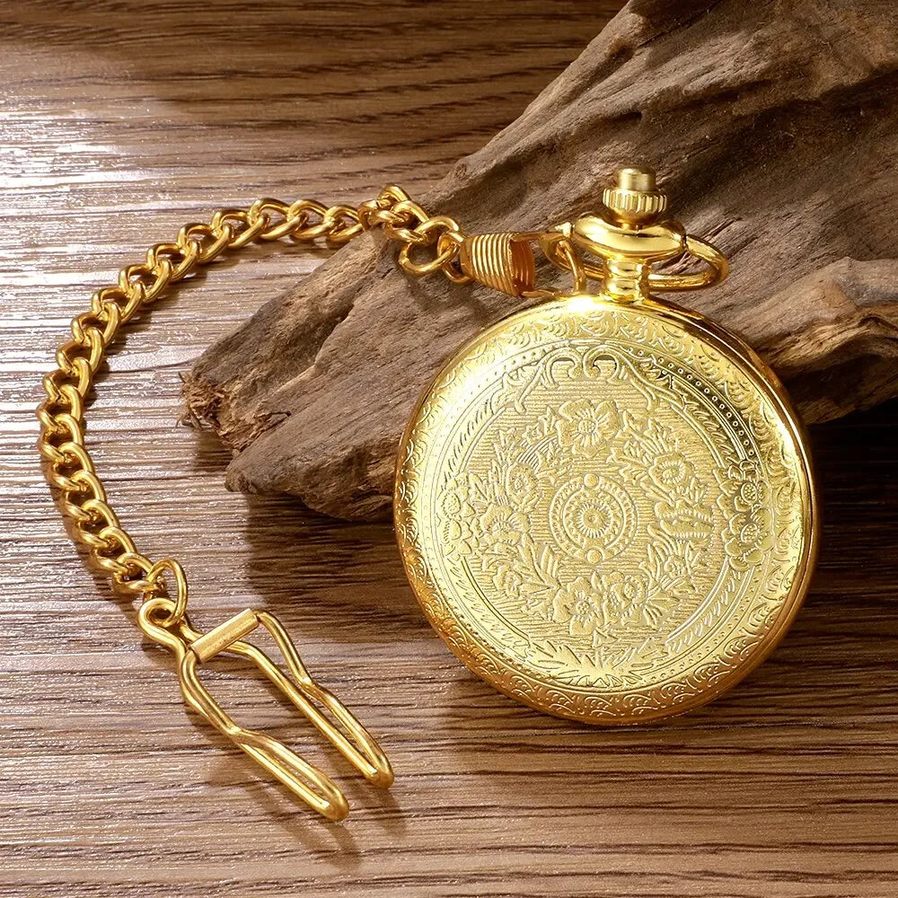 1 pcs quartz pocket watch for men and women, antique steampunk, vintage pocket watch Qme