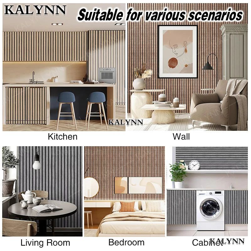 Wood Slat Wallpaperpeel Stick Self Adhesive Vinyl Waterproof Faux Qme