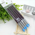 5PCS Sculpting Polymer Clay Tools Rubber Tip Silicone Brushes Pottery Clay Pen Shaping Carving Tools for Painting Nail Art New Qme 5PCS