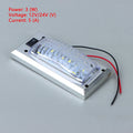 LED 12V-24V Panel Light Car Interior Reading Lamp Brightness Cabin Qme Silver