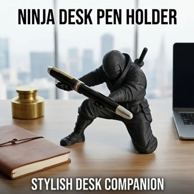 Funny 3D Printed Ninja Pen Holder Personalized Desktop Decor Qme