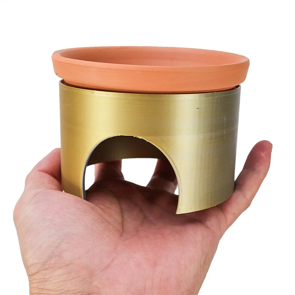 Small Snake Cave 2-in-1 Reptile Habitat Bearded Dragon Food Tray Qme