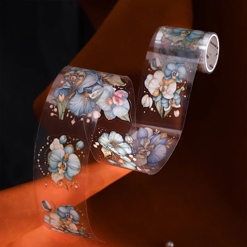 Autumn Vintage Floral Washi Tape, Background Collage Tape for Decorating Greeting Cards, Envelopes and Water BottlesAutumn Vinta Qme