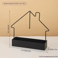 House Shaped Metal Mosquito Coil Holder Fireproof Burner Stand Home Qme Black