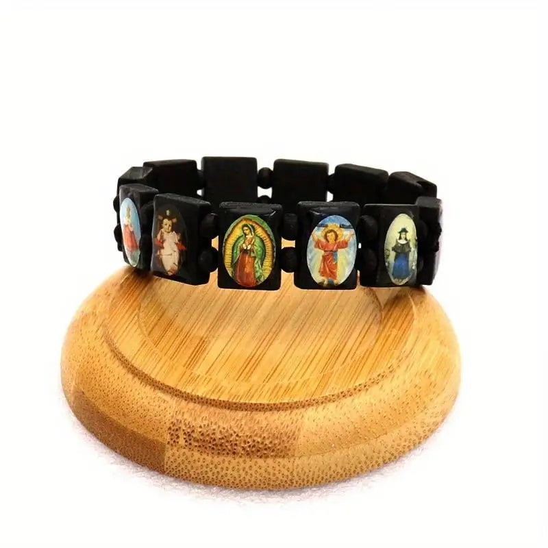Spiritual Beaded Prayer Jewelry Devotional Wear Wooden Rosary Qme