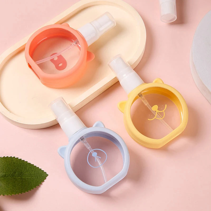 Disinfection Alcohol Fine Makeup Bottle Cute Silicone Cover Perfume Qme