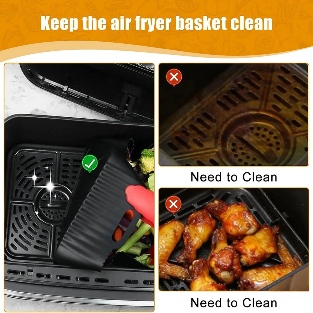 Silicone Air Fryer Mould Philips HD9252 HD9200 HD9255 Accessories 4 Qme