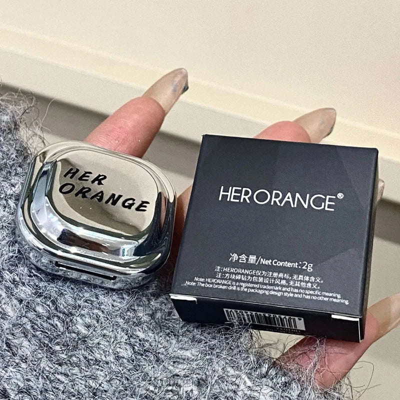 HERORANGE Square Single Highlighter Powder Creamy Soft Texture Qme