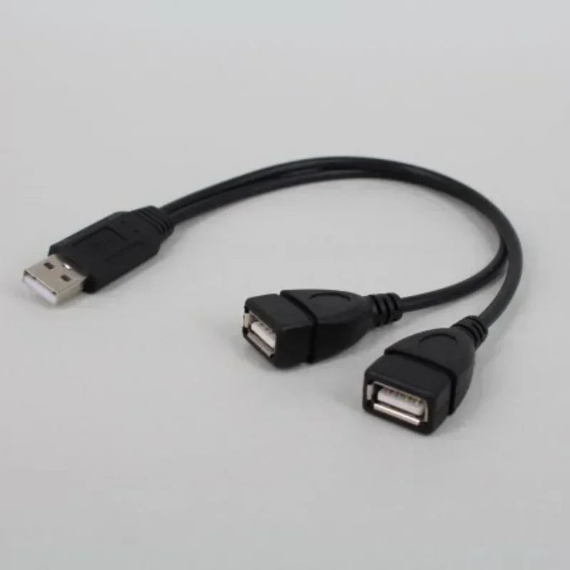 5pc Black USB 3.0 Female To Dual USB Male with Extra Power Data Y Extension Cable for 2.5"Mobile Hard Disk PC Hardware Cables Qme USB 2.0 1M to 2F