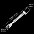 Watermelon Cutter Double Headed Kitchen Fruit Fork Stainless Steel Qme CN A