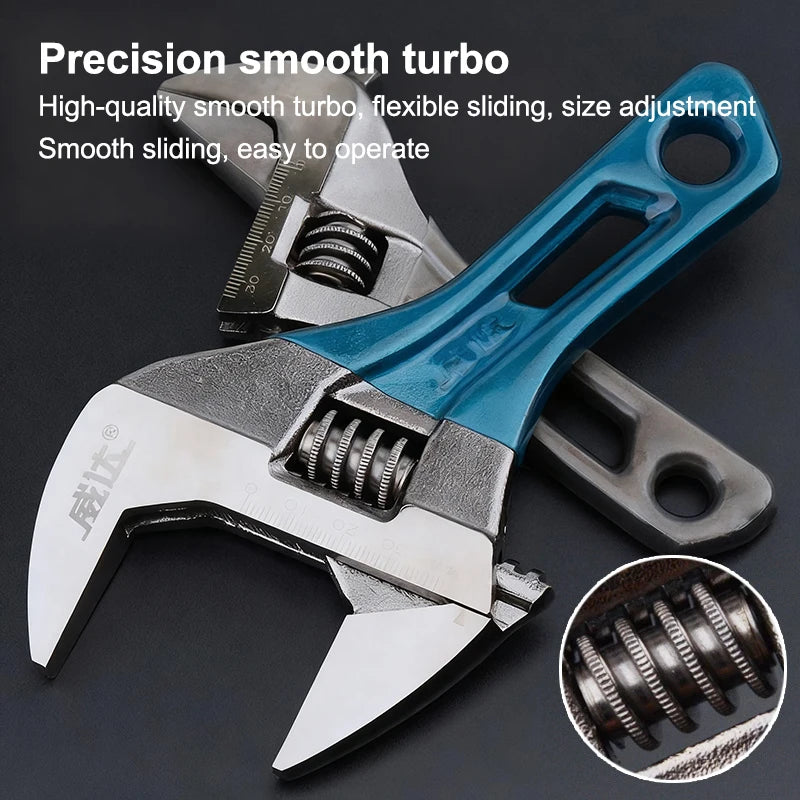 Mini Large Opening Monkey Spanner Household Wrench Tools 4 5 6 Short Qme