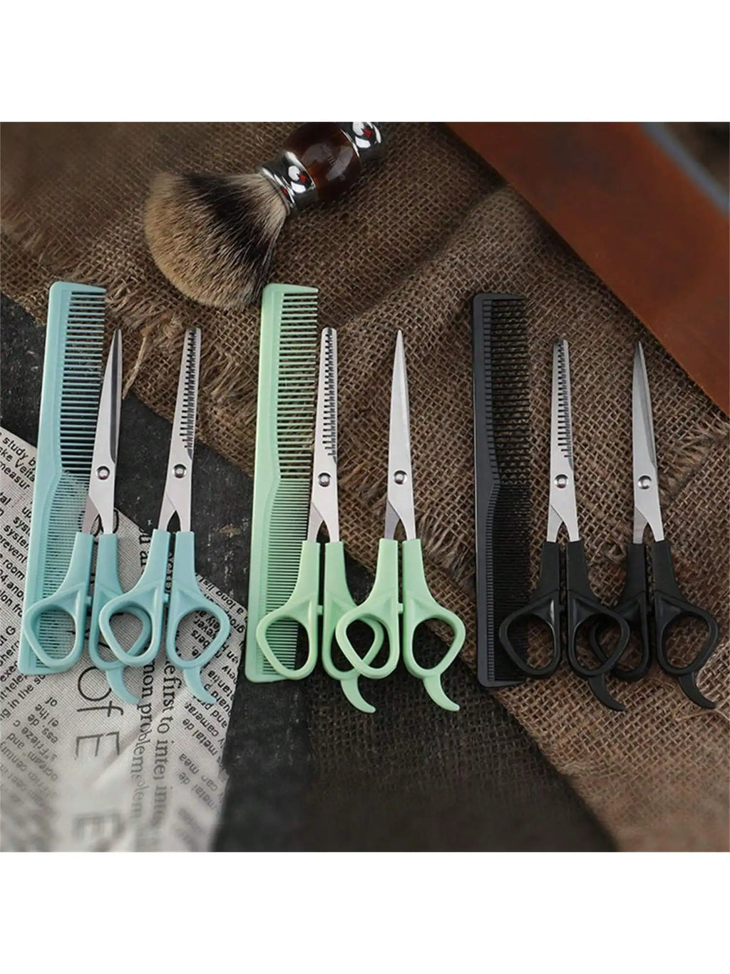 Professional Hair Clippers Thinning Teeth Flat Scissors Household Qme