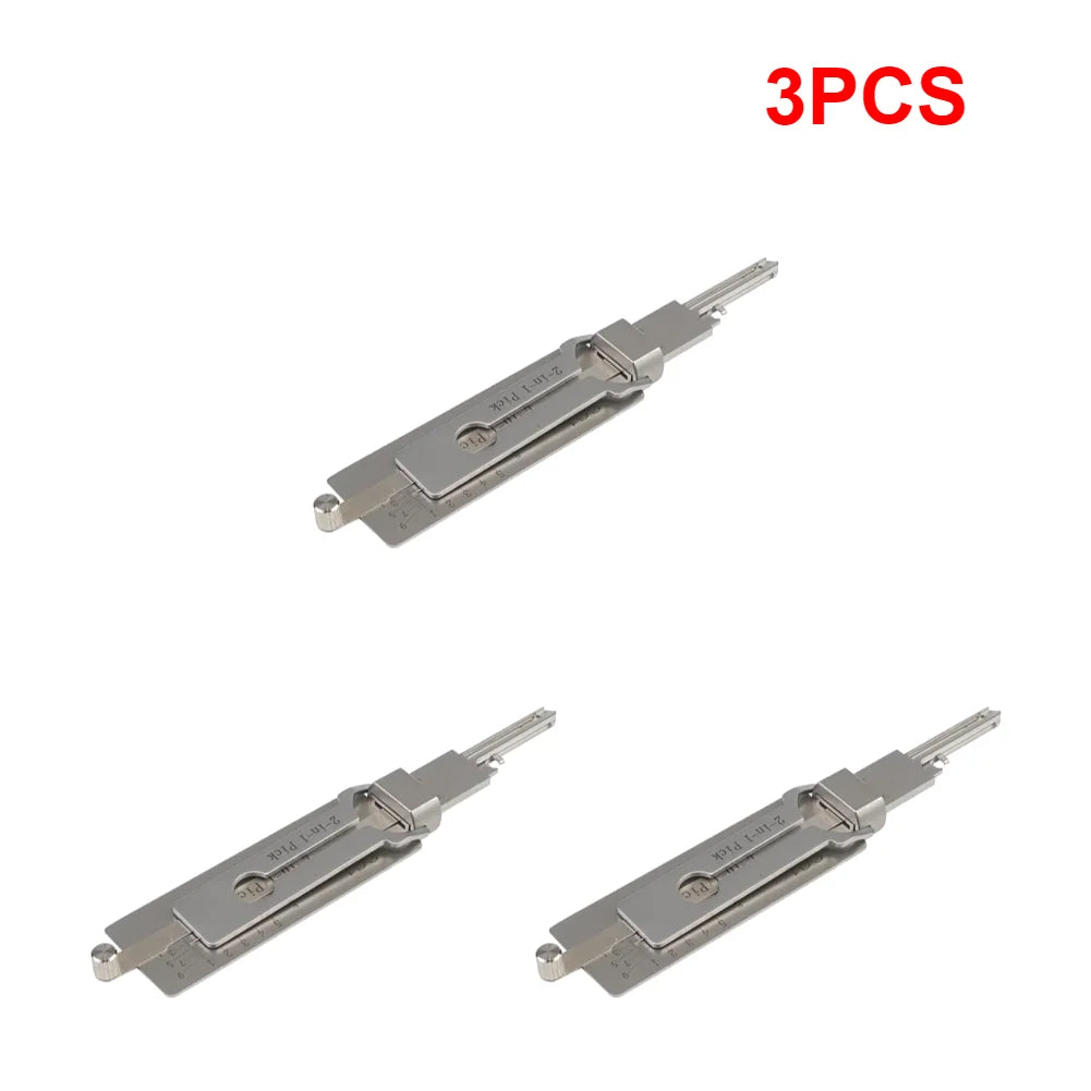 5-1PCS 2-in-1 Stainless Steel Key Decoder Available Hook Tool Pickup Hand Precision Tools O-ring Pickup Maintenance Repair Kits Qme 3PCS