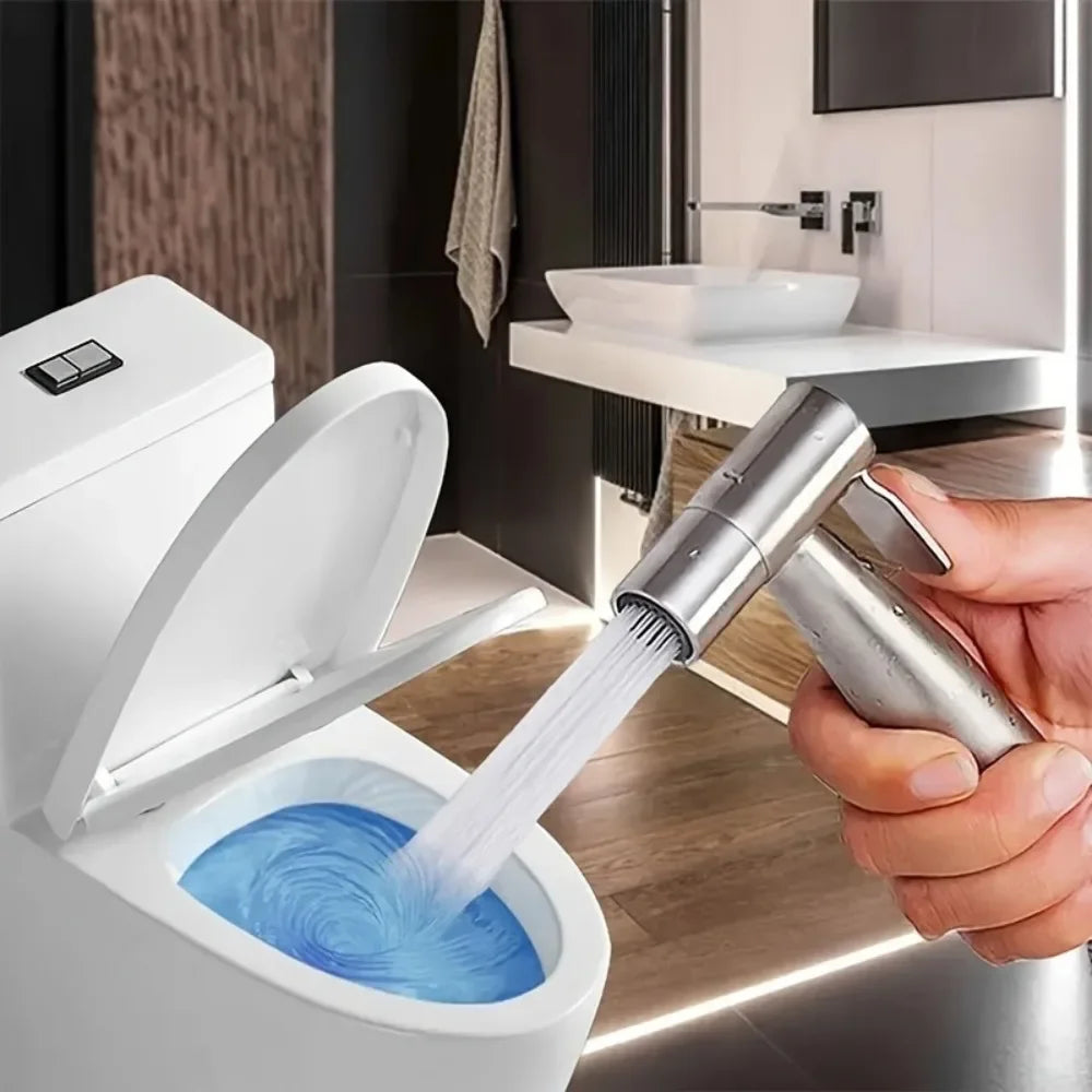 Stainless Steel Bidet Sprayer Pressure Handheld Adjustable Personal Qme