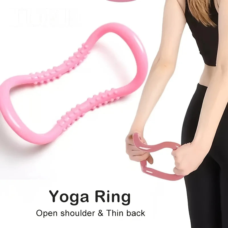 1pc Yoga Ring, Back Workout, Body Shaping, Fitness Exercise Equipment Qme
